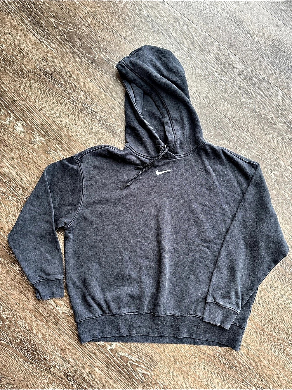 Nike Sportswear Club Men's Washed Fleece Hoodie Washed Fleece Hoodie Black Size